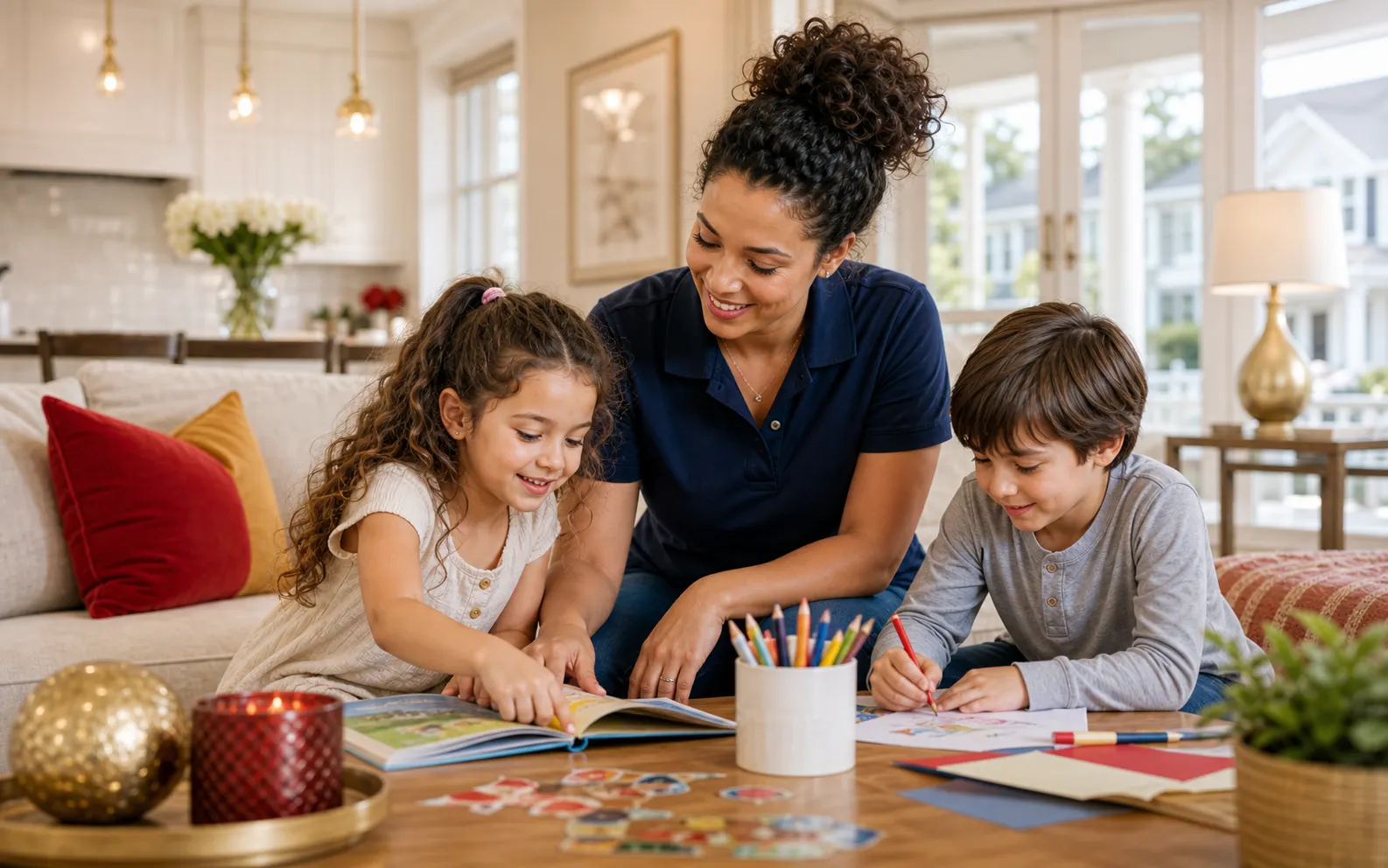 Professional nanny supporting overnight newborn care in a Delaware family nursery