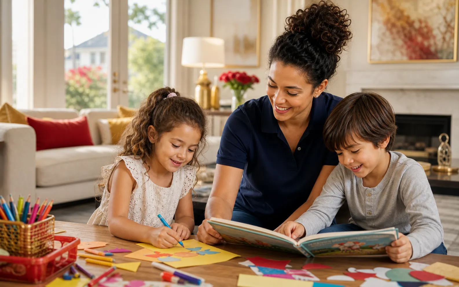 Professional nanny supporting a Texas family with children and daily routines